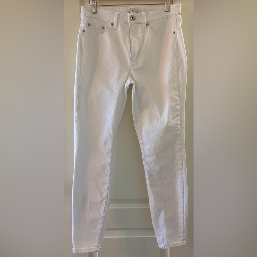 Vineyard Vines Women's White High Rise Skinny Jeans